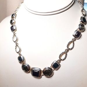 18 inch Fashion Necklace Silver Tone